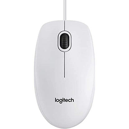 Logitech B100 Wired USB Mouse, 3-Buttons, Optical Tracking, Ambidextrous PC / Mac / Laptop / Chromebook