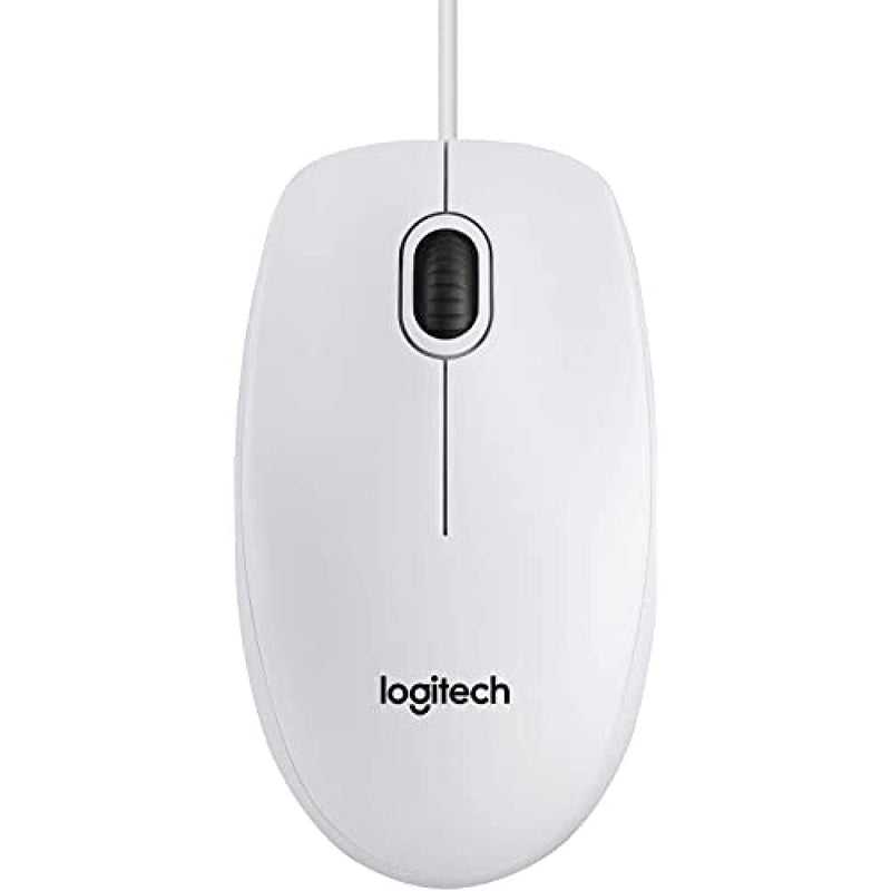 Logitech B100 Wired USB Mouse, 3-Buttons, Optical Tracking, Ambidextrous PC / Mac / Laptop / Chromebook