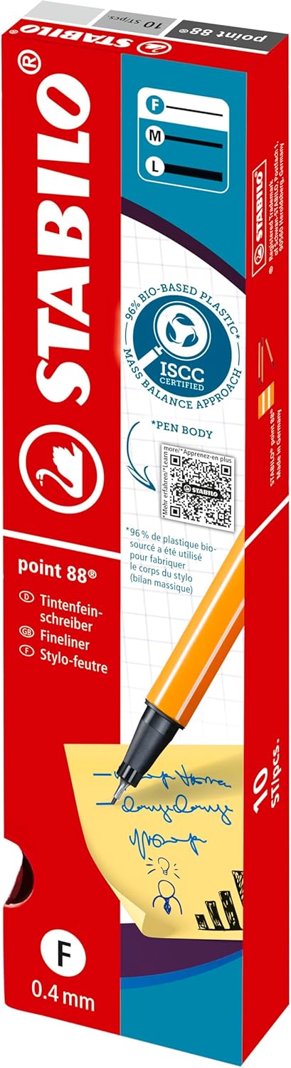 Fineliner - STABILO point 88 - Pack of 10