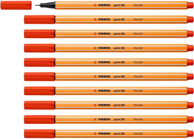 Fineliner - STABILO point 88 - Pack of 10
