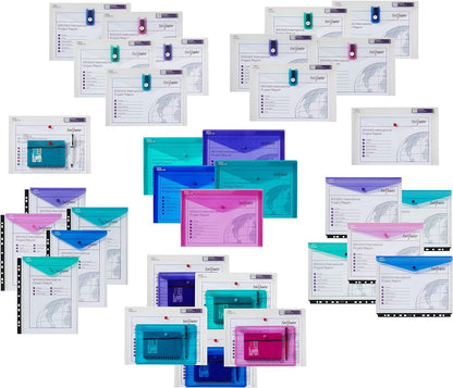 Snopake A5 Polyfile Popper Wallet with Press Stud Closure – Clear  Ref: 11382
