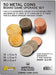 Board Game Upgrade Set: Metal Coins (50)