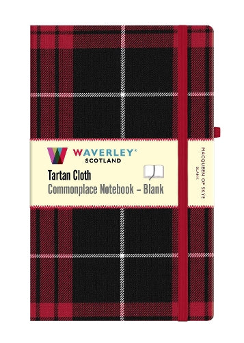 MacQueen of Skye Tartan Blank Notebook: Large 21cm x 13cm
