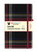 Stewart Modern Black Tartan Hardback Blank Notebook: Large 21cm x 13cm