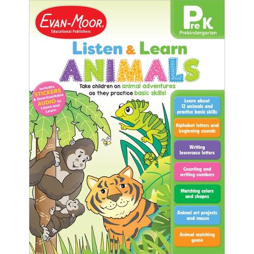 Listen and Learn: Animals, Grade Prek