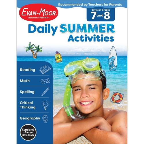 Daily Summer Activities Moving from 7th to 8th Gr