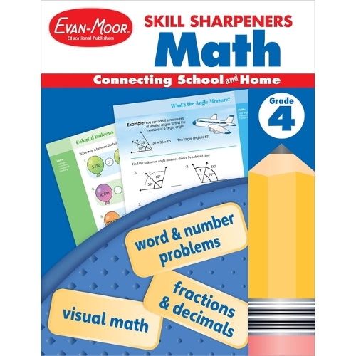 Skill Sharpeners: Math, Grade 4 Workbook