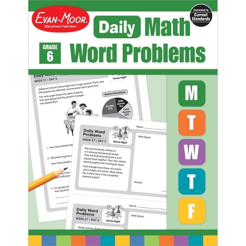 Daily Word Problems Math, Grade 6 Teacher Edition