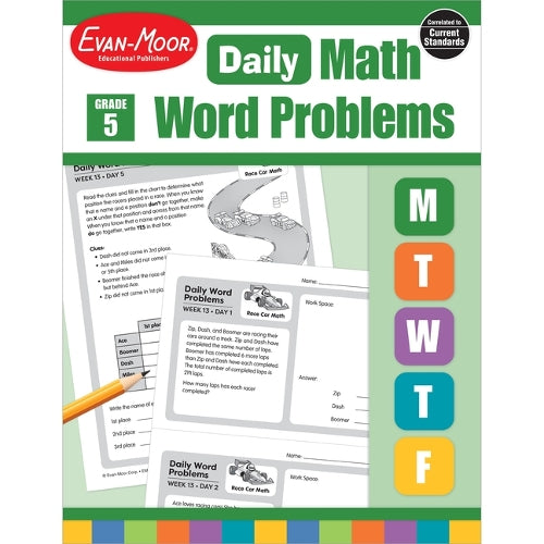 Daily Word Problems Math, Grade 5 Teacher Edition