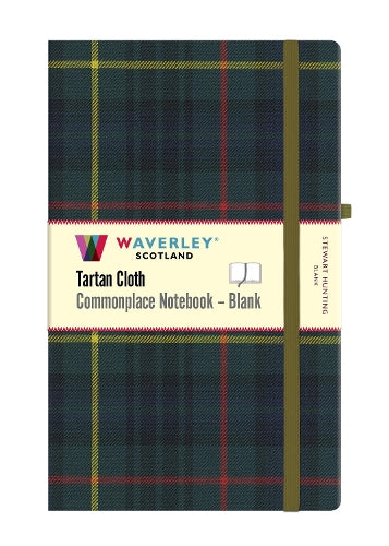 Stewart Hunting Tartan Blank Hardback Notebook: Large 21cm x 13cm