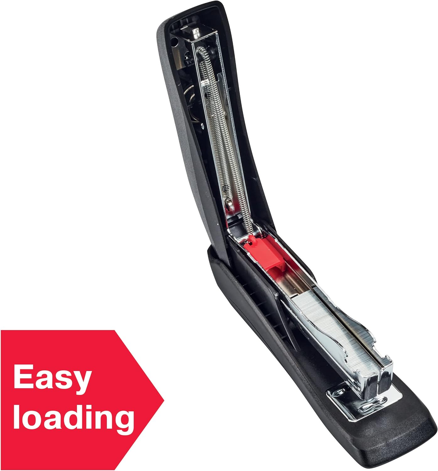 Rexel Ecodesk compact stapler, 20 Sheets, Made with 50% recycled plastic, Eco friendly, 2100029, Black