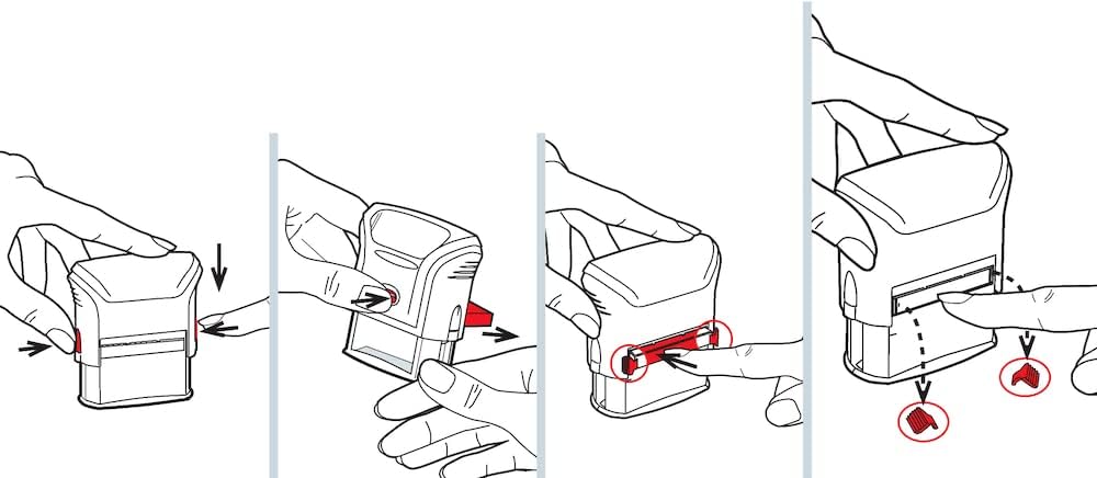 Trodat Replacement Pads, Printy 4912 Stamp, 2 pack, Black (6/4912BLK