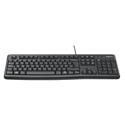 Logitech K120 Teclado con Cable para Windows, Disposición QWERTY Inglés Reino Unido - Negro (Paquete de 2)