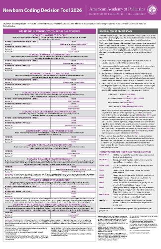 Newborn Coding Decision Tool 2026