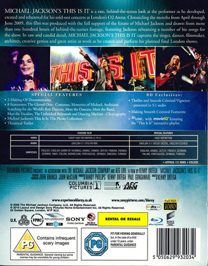 Michael Jackson - This Is It (Blu-ray) (2009