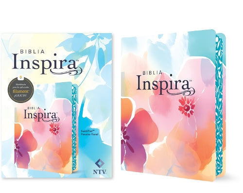 Biblia Inspira NTV con Filament (SentiPiel, Paraiso floral)