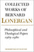 Philosophical and Theological Papers, 1965-1980