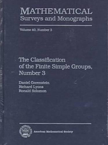 The Classification of the Finite Simple Groups No. 3