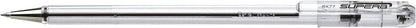Pentel Superb Ballpoint Pen 0.7mm Tip - Black Ink(Pack of 12
