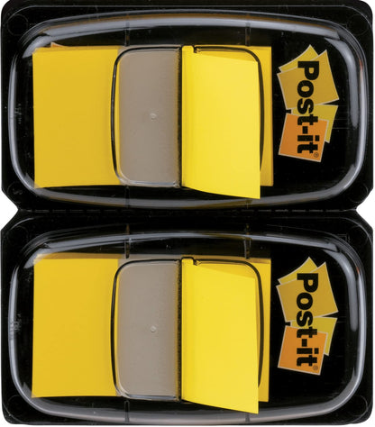 Post-it Index Flags - Dual Pack 25mm - Yellow (50 Flags x 2