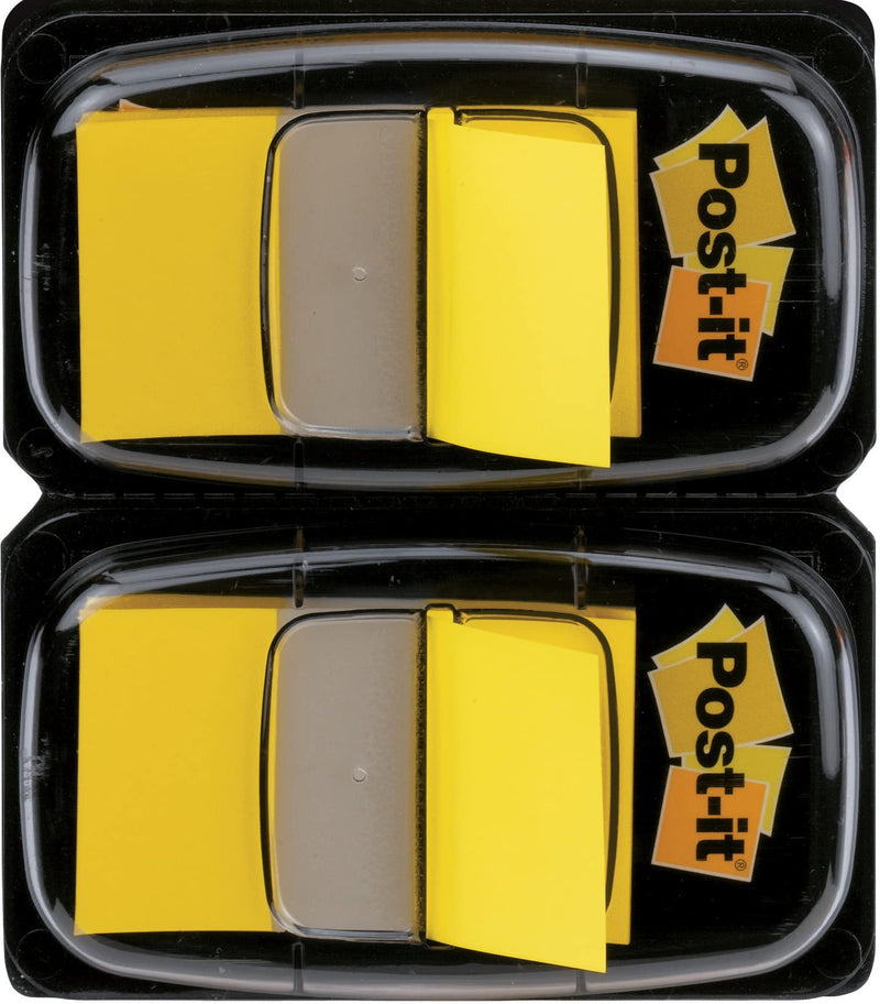 Post-it Index Flags - Dual Pack 25mm - Yellow (50 Flags x 2