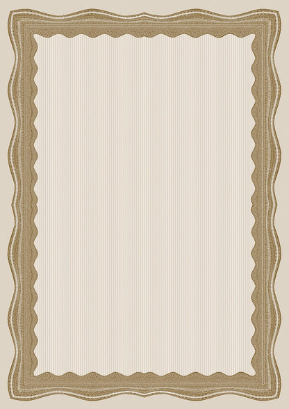Computer Craft A4 Certificate Papers with Foil Seals, 90gsm, Bronze Wave