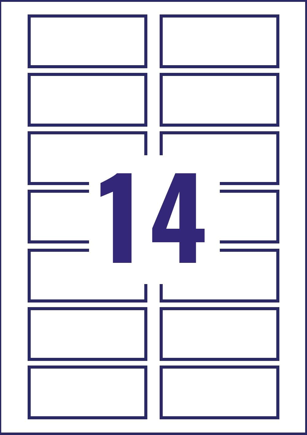 Avery L7063-20 (99.1 x 38.1mm) Extra-Strong Adhesive Heavy Duty Weatherproof Labels, 14 Labels Per A4 Sheet