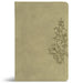 CSB Large Print Thinline Bible, Digital Study Edition, Sage Suedesoft Leathertouch