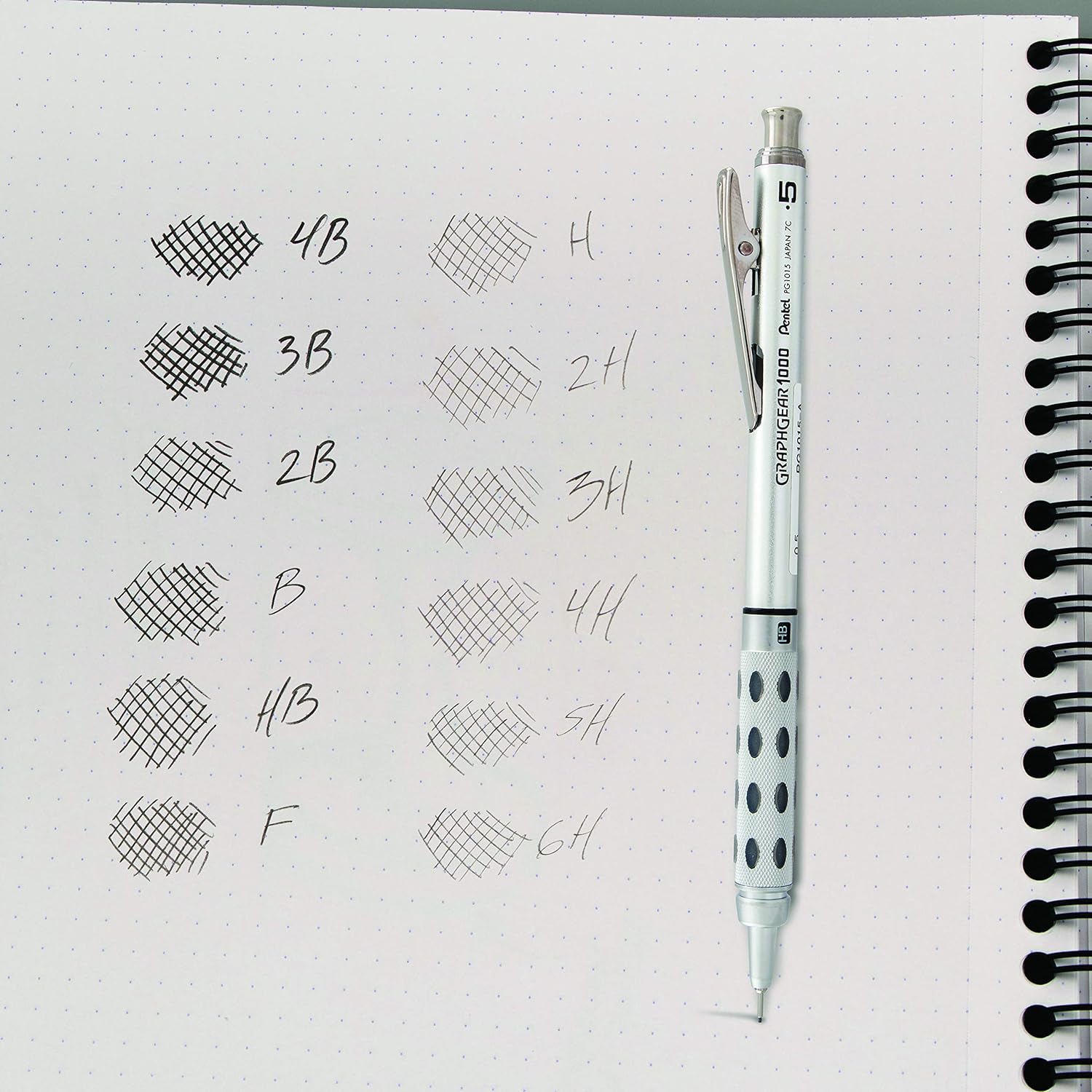 Pentel Refill Lead Extra-strong Hi-polymer in Tube of 12 x HB 0.5mm Ref C505-HB , black