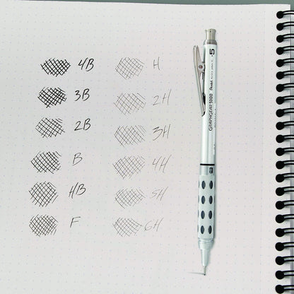 Pentel Refill Lead Extra-strong Hi-polymer in Tube of 12 x HB 0.5mm Ref C505-HB , black