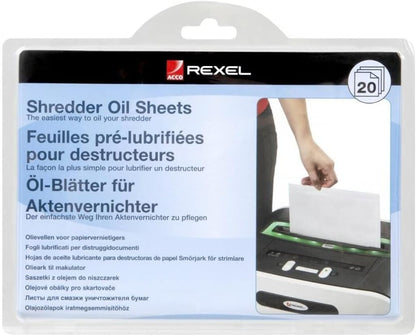 Rexel Shredder Oil Sheets (20