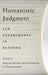 Humanistic Judgment