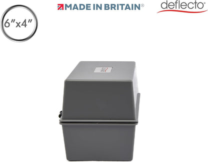 Deflecto Value Size 6 x 4 Index Card Box