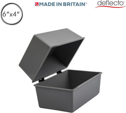 Deflecto Value Size 6 x 4 Index Card Box
