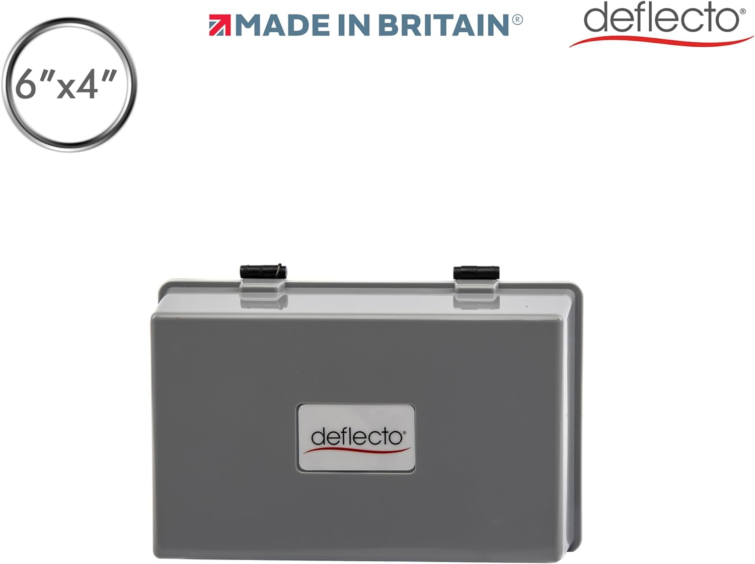 Deflecto Value Size 6 x 4 Index Card Box