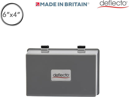Deflecto Value Size 6 x 4 Index Card Box