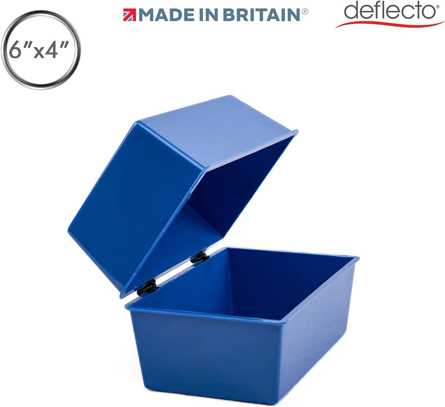 Deflecto valeur Taille 6 x 4 Index Card Box – Parent 6x4 Blue