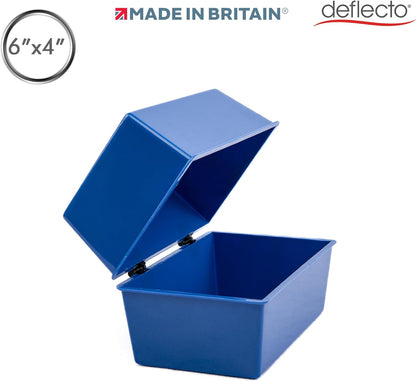 Deflecto valeur Taille 6 x 4 Index Card Box – Parent 6x4 Blue