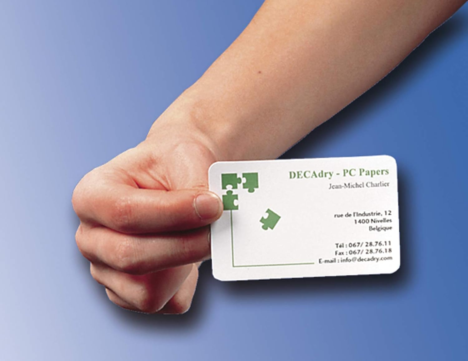 DECAdry TopLine Business Cards Straight White - Ref OCC3342 (Pack 150