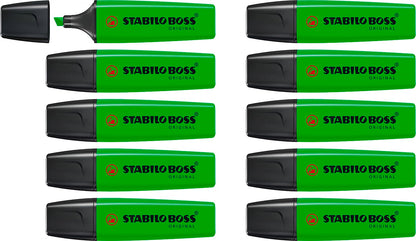 Highlighter - STABILO BOSS ORIGINAL - Pack of 10