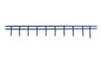 GBC SureBind Binding Strips, 25 mm, 250 Sheet Capacity, A4, Blue, Pack of 100, 1132845