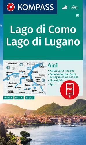 Lago di Como /  Lugano D/I/E + Aktiv Guide