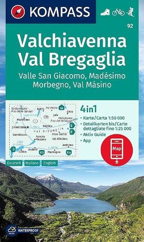 Valchiavenna - Val Bregaglia D/I + Aktiv Guide