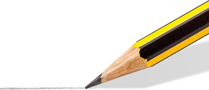 STAEDTLER 122-HB Noris Graphite Pencils with Eraser-Tip - HB (Box of 12