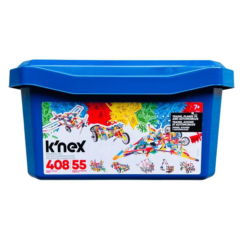 Knex Building Set 408 Pieces 55 Builds 7+ Years