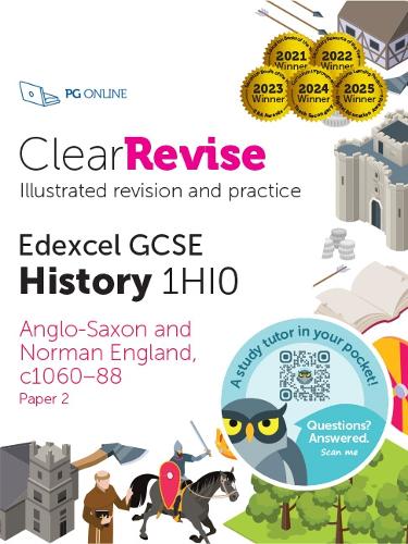 ClearRevise Edexcel GCSE History 1HI0 Anglo-Saxon and Norman England, C1060-88