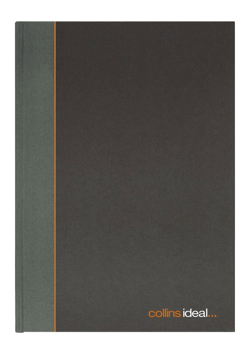 Collins Ideal A4 Single Cash Manuscript Book - 192 Pages, Black
