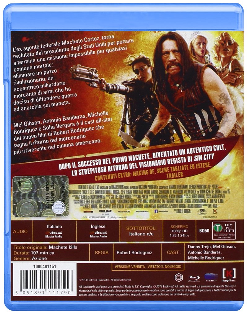 Machete Kills (Blu Ray