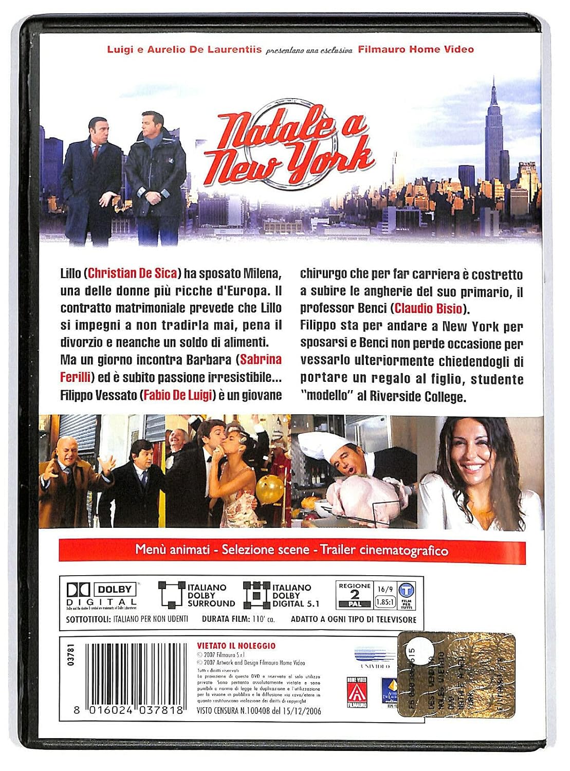 natale a new york Italian Import