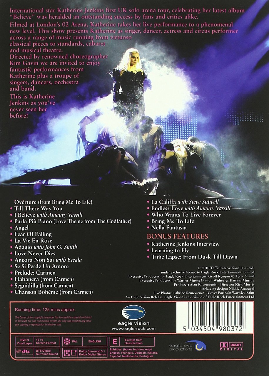 Believe: Live From The O 2 (DVD
